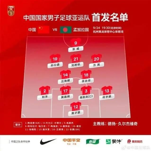 亚运会中国男足0-0孟加拉国