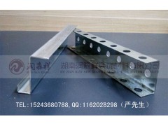 铝圆管龙骨/黑色冲孔龙骨/C型冲孔龙骨定制/U型冲孔龙骨定制图2