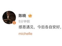 终于了解：陈晓和陈妍希宣布离婚 9年情缘终结