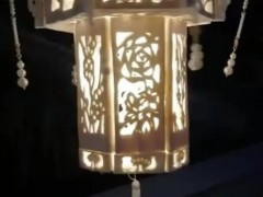 阿姨将墨鱼骨做成仿古“六角宫灯” 网友：太好看了！