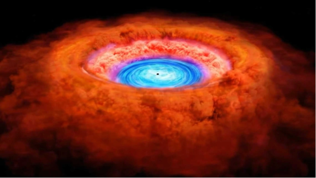 宇宙神秘“小红点”为何那么红 黑洞吸积盘揭秘