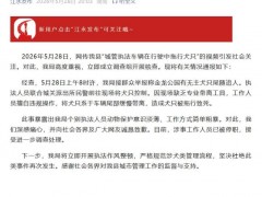 官方通报城管车辆拖行犬只致死 涉事人员被停职调查[快讯]