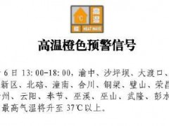 说说:重庆发布今年首个高温预警 21区县气温将超37℃