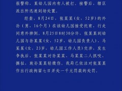 [快讯]外孙幼儿园摔倒 女子抓咬老师被拘 冲突致轻微伤